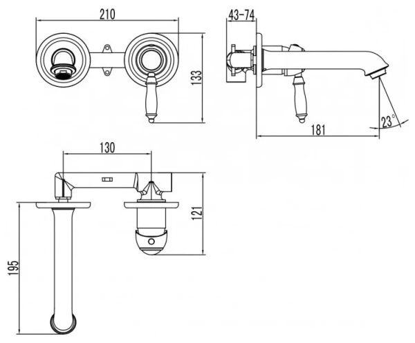 Душевая система Lemark Villa (LM4860C)